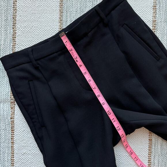 Brunello Cucinelli Black Virgin Wool Blend High Rise Pleated Trousers Women’s 8 - Picture 5 of 9